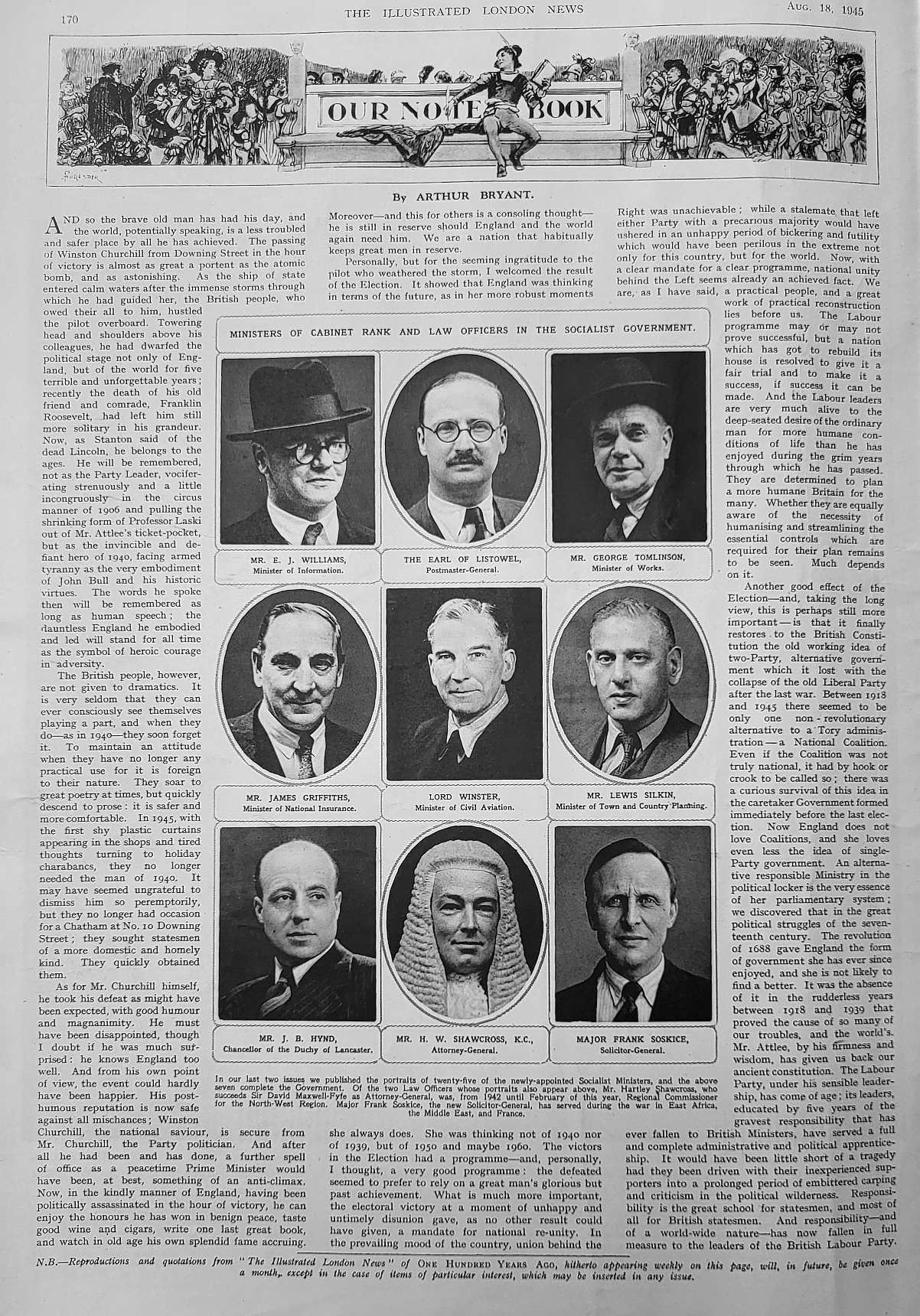 1945 uk cabinet members
